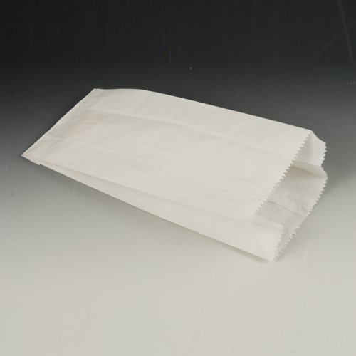 PAPSTAR 1000 Papierfaltenbeutel, Cellulose, gefädelt 35 cm x 15 cm x 7 cm Weiss Füllinhalt 2,5 kg, Sie erhalten 1 Packung, Packungsinhalt: 1000 Stück von PAPSTAR