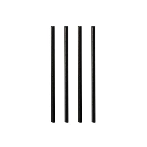 PAPSTAR 1000 Shake-Halme, Papier Pure Ø 8 mm · 21 cm schwarz von PAPSTAR