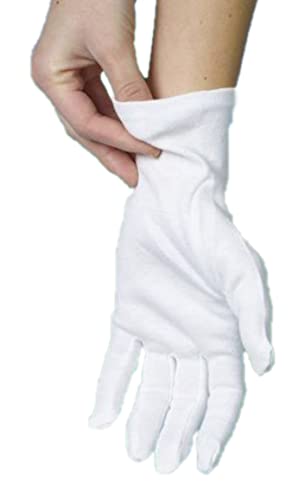PAPSTAR 12 Paar Baumwollhandschuhe weiss Größe L, Sie erhalten 12 Packungen á 12 Paar (insgesamt 144 Paar) von PAPSTAR