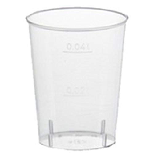 PAPSTAR 12159 Kunststoff-Schnapsglas, 4 Cl, Glasklar von PAPSTAR