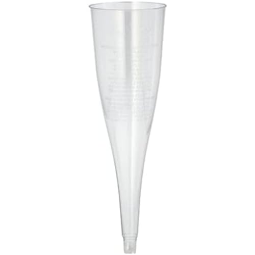 PAPSTAR 12186 50 - Champagnerglas (Top-Accessoire, 0,1 l, Durchmesser 5 cm, Höhe 17,5 cm), transparente Farbe, (ohne Fußboden) von PAPSTAR