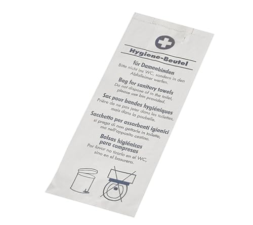 PAPSTAR 12376 Papier-Hygienebeutel, bedruckt, weiß von PAPSTAR