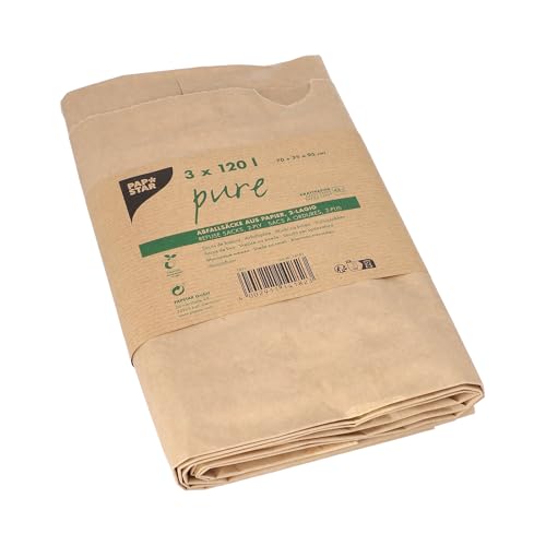 PAPSTAR 14182 Kompostsuecke aus Papier, 120 L, 110 x 68 cm, 10x3 Stck., braun von PAPSTAR