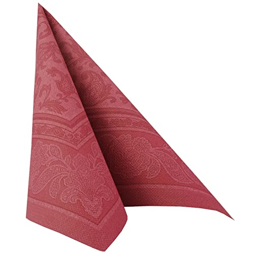 PAPSTAR 20 Servietten "ROYAL Collection" 1/4-Falz 40 cm x 40 cm bordeaux "Ornaments" Premium" PAPSTAR 20 Servietten "ROYAL Collection" 1/4-Falz 40 cm x 40 cm bordeaux "Ornaments" Premium" von PAPSTAR