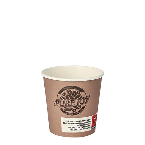 PAPSTAR 200 Stück Pappbecher Pure 0,1 l lila Pure Joy von PAPSTAR