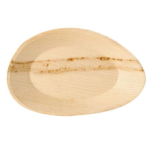 PAPSTAR 25 Teller, Palmblatt Pure oval 26 cm x 17 cm x 2,5 cm von PAPSTAR