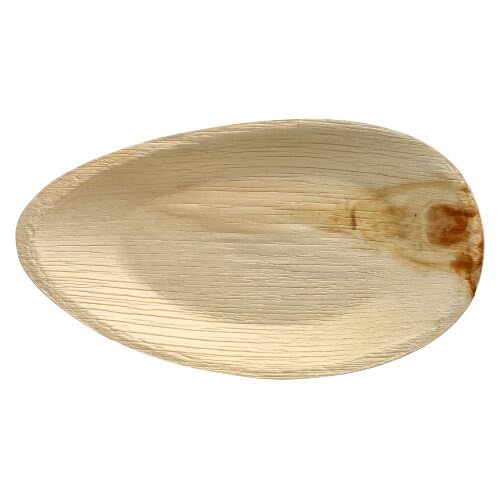 PAPSTAR 25 Teller, Palmblatt Pure oval 32 cm x 18 cm x 3 cm von PAPSTAR