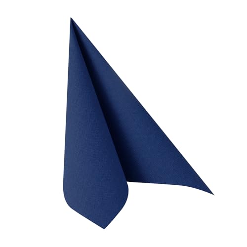 PAPSTAR 250 Servietten ROYAL Collection 1/4-Falz 40 cm x 40 cm dunkelblau von PAPSTAR