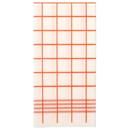 PAPSTAR 30 Servietten, 2-lagig "PUNTO" 1/8-Falz 39 cm x 40 cm rot "Kitchen Towel" mikrogeprägt (88764, 30 Stück) von PAPSTAR