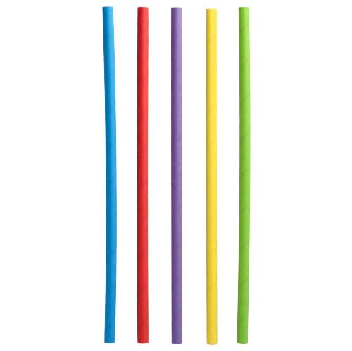 PAPSTAR 3000 Shake-Halme aus Papier 'Pure' Ø 8 mm · 25 cm bunt Strohhalme Trinkhalme farbig Sortiert von PAPSTAR