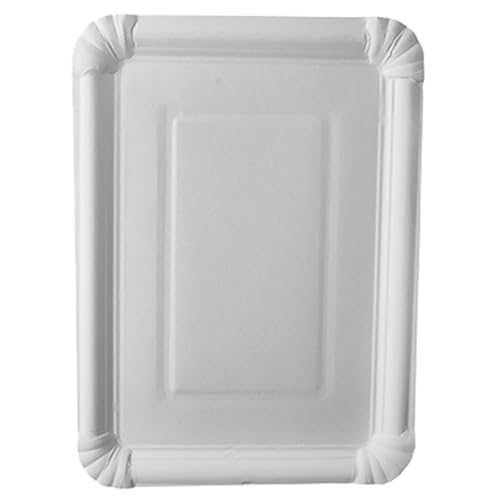 PAPSTAR 375 Teller, Pappe Pure eckig 21,5 cm x 29 cm Weiss von PAPSTAR
