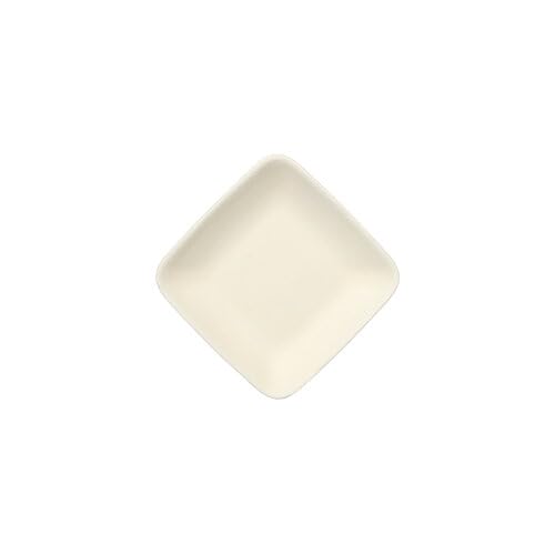 PAPSTAR 50 Fingerfood - Teller, Zuckerrohr 'Pure' eckig 6,5 cm x 6,5 cm Weiss von PAPSTAR