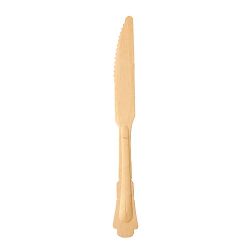 PAPSTAR 50 Messer, Holz Pure 20,5 cm Vintage von PAPSTAR