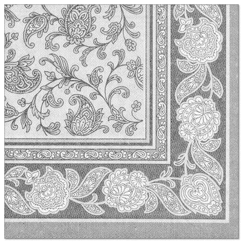 PAPSTAR 50 Servietten ROYAL Collection 1/4-Falz 40 cm x 40 cm grau Ornaments, Sie erhalten 50 Stück PAPSTAR 50 Servietten ROYAL Collection 1/4-Falz 40 cm x 40 cm grau Ornaments, Sie erhalten 50 Stück von PAPSTAR
