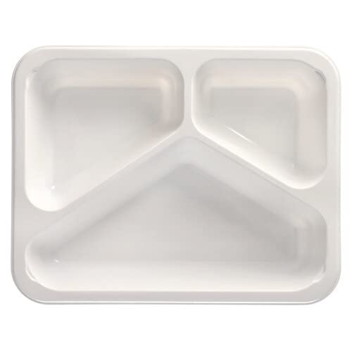 PAPSTAR 500 Mikrowellenschalen, PP 3-geteilt 1095 ml Weiss Menüschalen von PAPSTAR