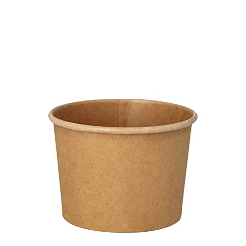 PAPSTAR 500 Suppenbecher, Pappe Pure rund 350 ml Ø 9,8 cm · 7 cm braun 100% Fair von PAPSTAR