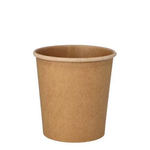 PAPSTAR 500 Suppenbecher, Pappe Pure rund 470 ml Ø 9,8 cm · 10 cm braun 100% Fair von PAPSTAR