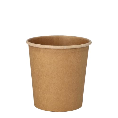 PAPSTAR 500 Suppenbecher, Pappe Pure rund 470 ml Ø 9,8 cm · 10 cm braun 100% Fair von PAPSTAR
