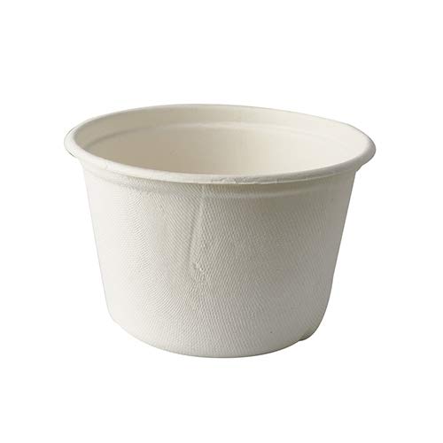 PAPSTAR 500 Suppenbecher, Zuckerrohr Pure 600 ml Ø 14 cm · 9 cm Weiss von PAPSTAR
