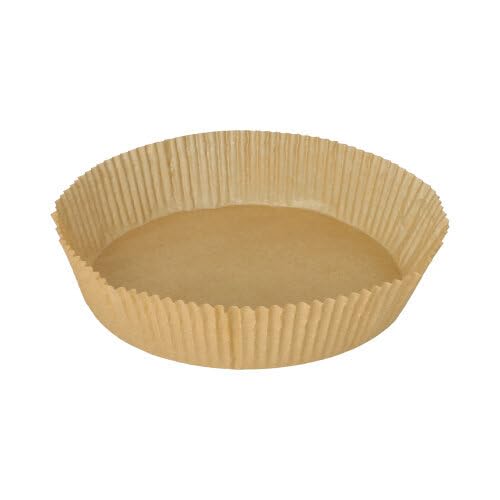 PAPSTAR 720 Stück Backpapierzuschnitte Ø 21 cm · 5 cm braun für Heißluftfritteusen von PAPSTAR