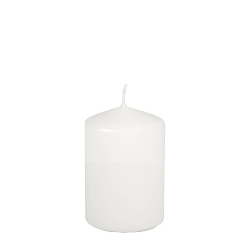 PAPSTAR 8 Stumpenkerze Ø 67 mm · 100 mm weiß (82050) von PAPSTAR