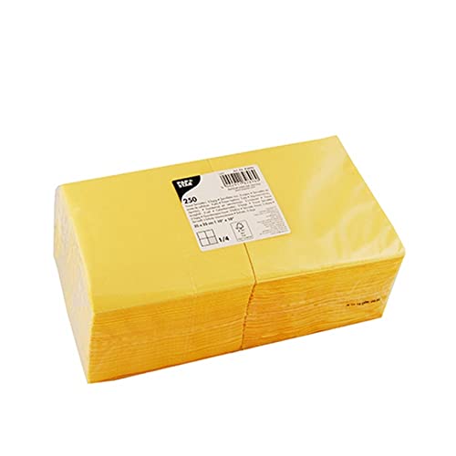 PAPSTAR 82896 PAPSTAR Serviett.25x25cm gelb von PAPSTAR