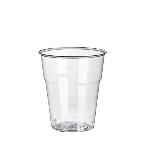 PAPSTAR 87019 40 Trinkbecher"Hurricane", PET 0,2 l Ø 7,8 cm · 9 cm glasklar >>Im Karton 1000 Stück von PAPSTAR