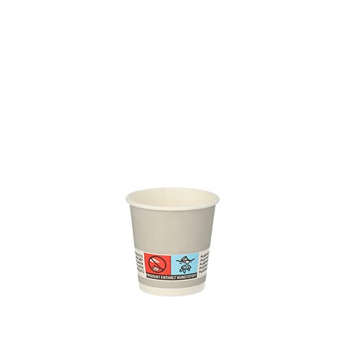 PAPSTAR 87999 20 Trinkbecher, Pappe 5 cl Ø 5 cm · 5 cm silber"Shot">>Im Karton 400 Stück von PAPSTAR
