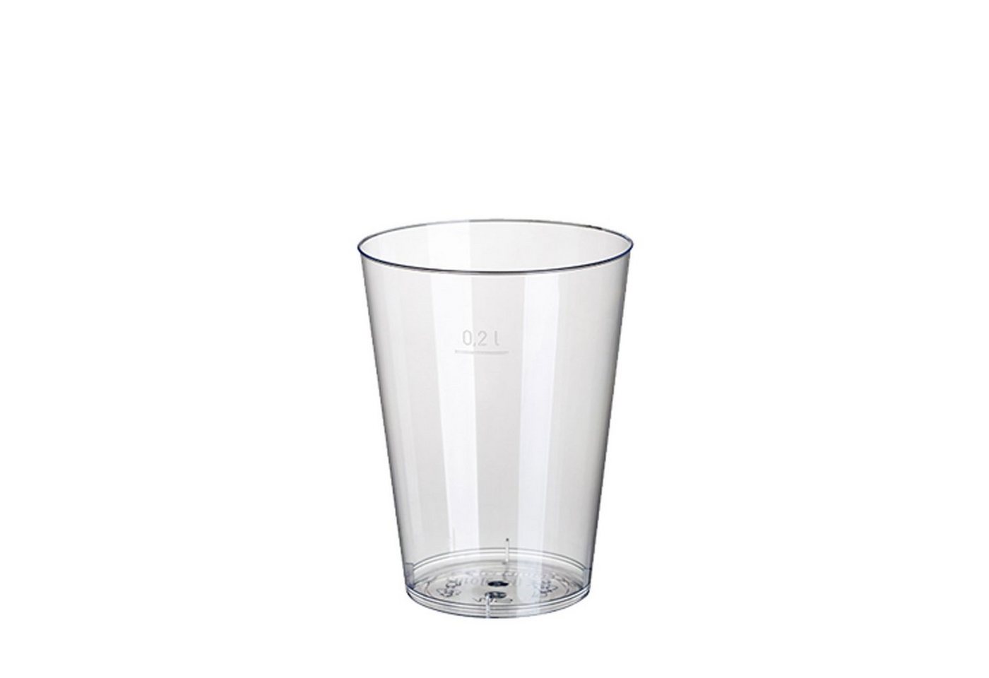 Starpak Einwegbecher 1000 Stück Plastikbecher (PS) 0,2 l Ø 7,5 cm · 9,7 cm glasklar von Starpak