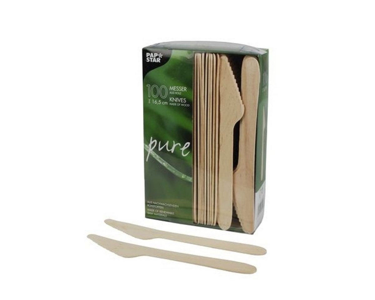 PAPSTAR Besteck-Set, Holz von PAPSTAR