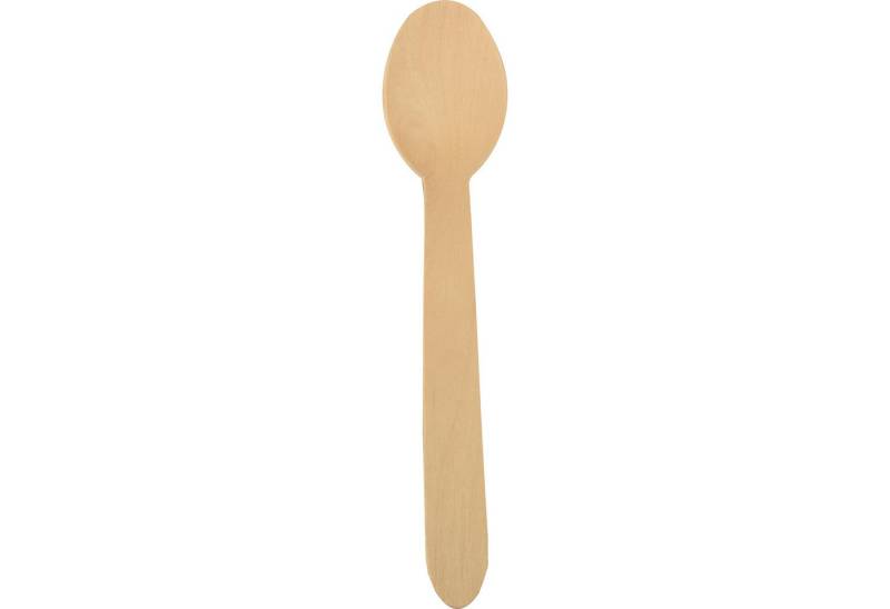 PAPSTAR Besteck-Set Löffel Pure 18249 15,7cm Holz 100 St./Pack., Holz von PAPSTAR