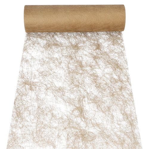 PAPSTAR Dekoband Sizoflor 25 m x 30 cm Gold 37063 Tischband Tischläufer Dekoband Tischdekoband wasserfest von PAPSTAR