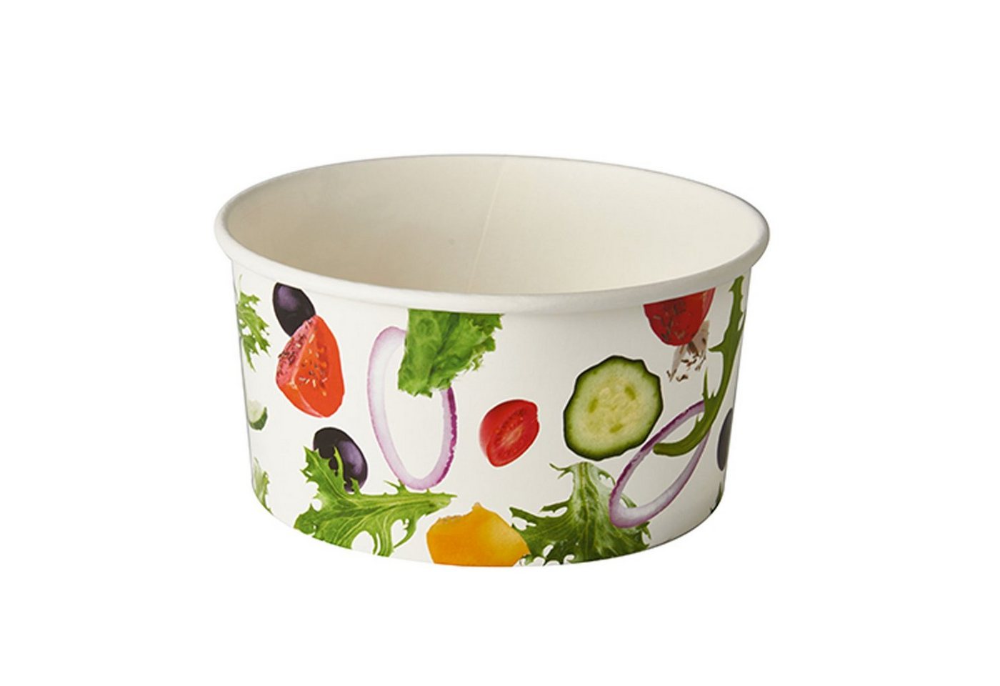 Starpak Einwegschale 360 Stück Salatschalen To Go aus Pappe 1 l Ø 15 cm · 7,5 cm Salad von Starpak