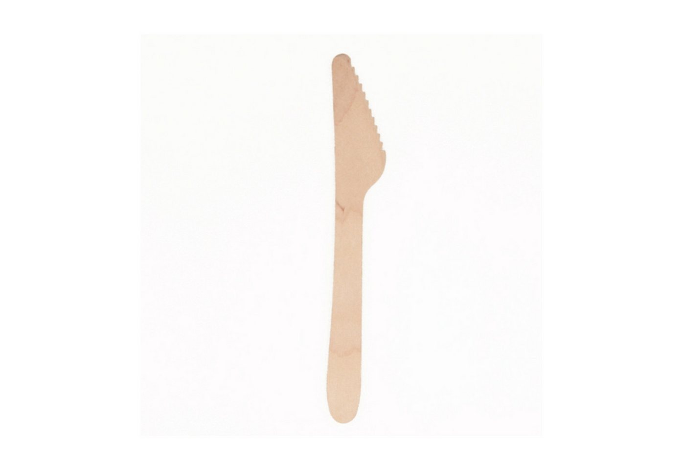 PAPSTAR Einwegbesteck-Set, Holz, Holzmesser 16,5cm nicht gebleicht & geschmacksneutral 25 Stück von PAPSTAR