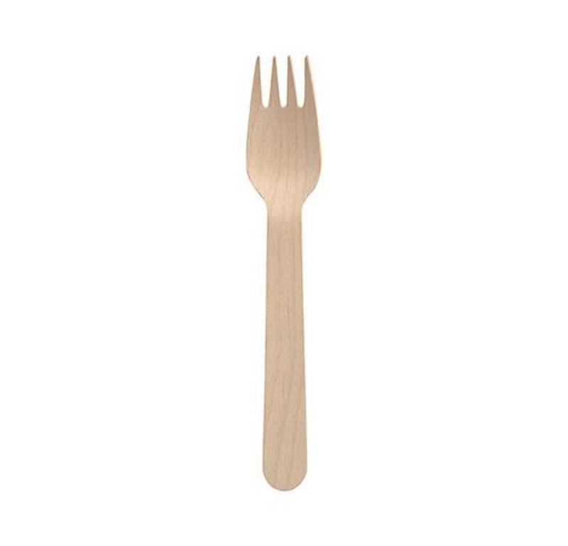 PAPSTAR Einwegbesteck-Set 250 Gabeln, Holz "pure" 16 cm von PAPSTAR
