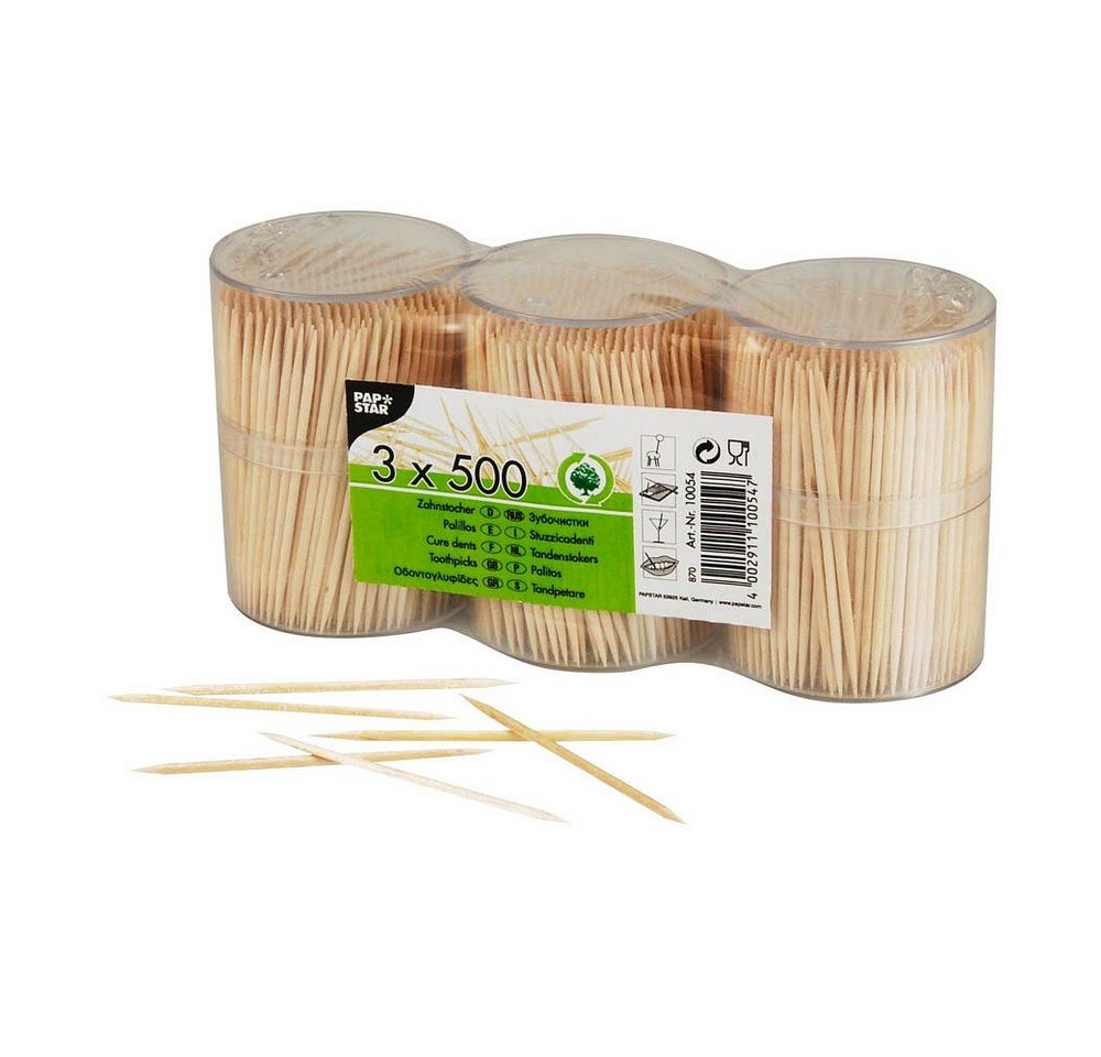 PAPSTAR Einwegbesteck-Set PAPSTAR 10054 Zahnstocher Holz rund im Spender - 1 PAPSTAR Einwegbesteck-Set PAPSTAR 10054 Zahnstocher Holz rund im Spender - 1 von PAPSTAR