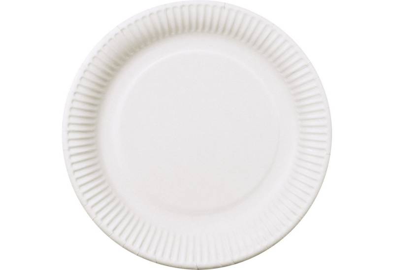 PAPSTAR Einweggeschirr-Set Teller pure 11185 23cm rund FSC Pappe weiß 100 St./Pack., 100 % Frischfaserkarton von PAPSTAR