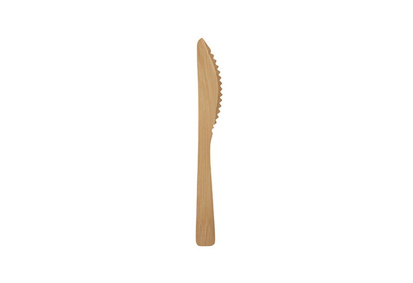 PAPSTAR Einwegmesser 1000 Stück Bambus Messer pure 17 cm natur von PAPSTAR