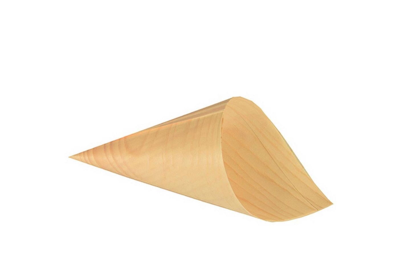 PAPSTAR Einwegschale 50 Fingerfood - Spitztüten, Holz pure" 12,5 cm · 24 cm" von PAPSTAR