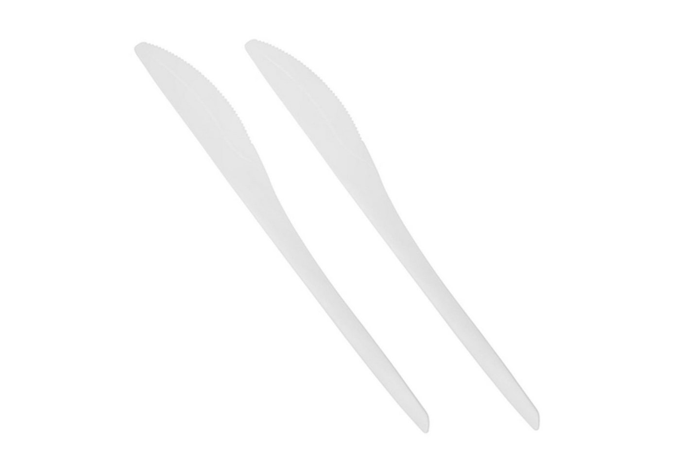 PAPSTAR Einwegschale 50 Messer, C-PLA pure" 18,5 cm weiss - natur, C-PLA - Biokunststoff, (50-tlg)" von PAPSTAR