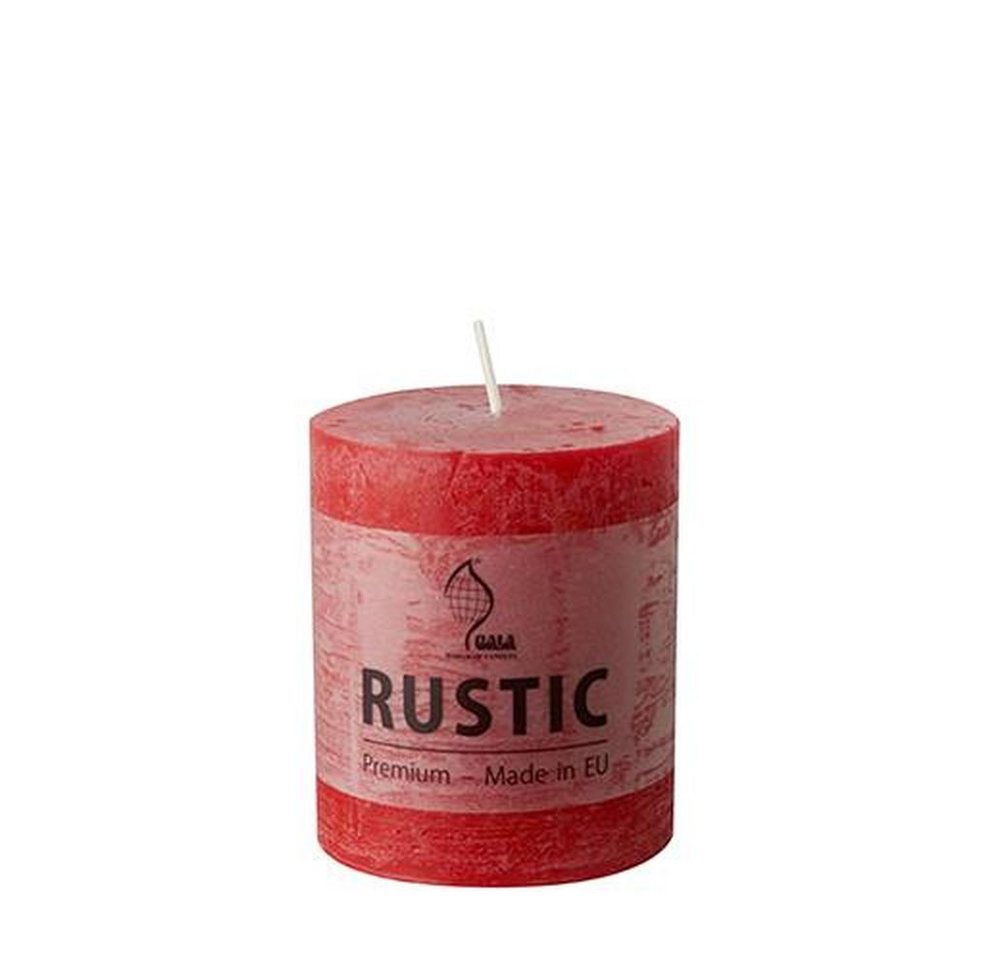 PAPSTAR Formkerze Zylinderkerze Ø 68 mm · 80 mm rot "Rustic" durchgefärbt PAPSTAR Formkerze Zylinderkerze Ø 68 mm · 80 mm rot "Rustic" durchgefärbt von PAPSTAR
