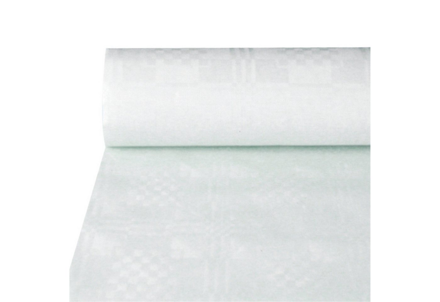 PAPSTAR Geschirr-Set Damasttischtuch 12542 50x1m Papier weiß von PAPSTAR