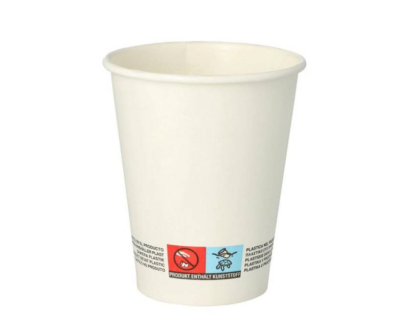 PAPSTAR Geschirr-Set PAPSTAR Trinkbecher pure 87457 Pappe 02l weiß 50 St./Pack. von PAPSTAR