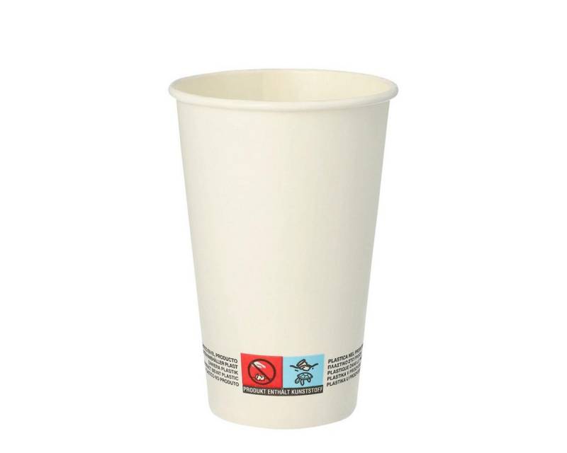 PAPSTAR Geschirr-Set PAPSTAR Trinkbecher pure 87458 Pappe 03l weiß 50 St./Pack. von PAPSTAR