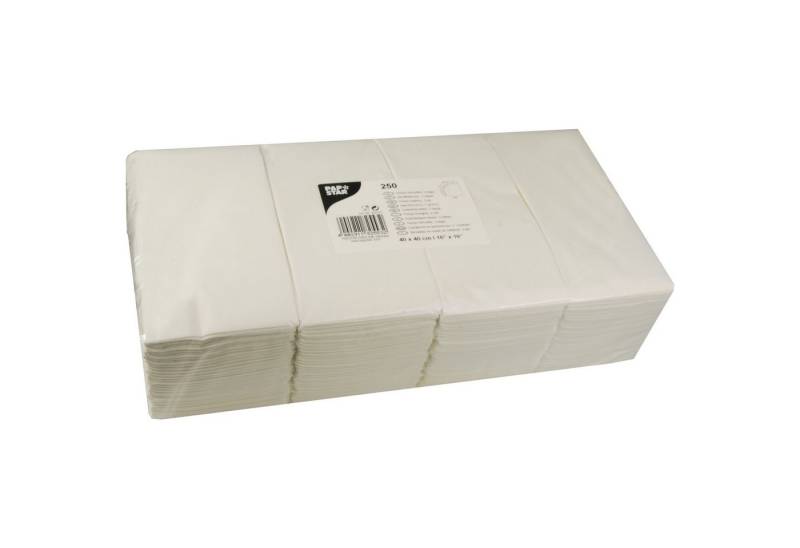 PAPSTAR Geschirr-Set Serviette 82553 40x40cm 1/8 Falz 2lagig weiß 250 Stück (8 Stück) von PAPSTAR