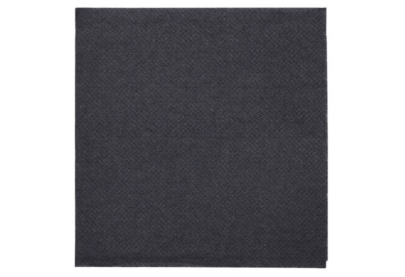 PAPSTAR Geschirr-Set Servietten DAILY Collection 89611 24x24cm schwarz (6 Stück) von PAPSTAR