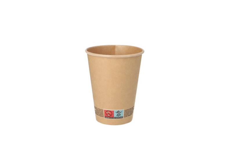 PAPSTAR Geschirr-Set Trinkbecher 88951 Pappe 9cm 300ml braun. von PAPSTAR