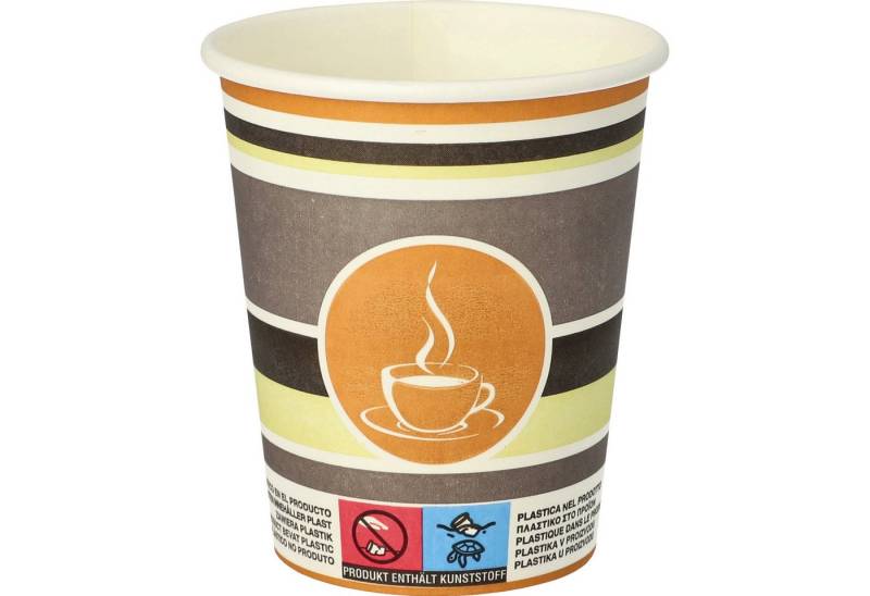 PAPSTAR Geschirr-Set Trinkbecher Coffee To Go 90128 0,2l braun 50 Stück (20 Stück) von PAPSTAR