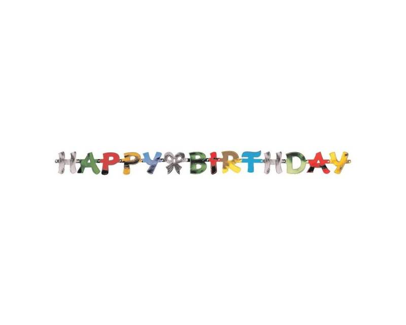 PAPSTAR Girlande Happy Birthday, 1,4 m von PAPSTAR