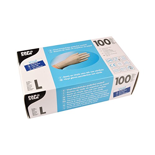 PAPSTAR Handschuhe Vinyl/12234 natur Inh.100 von PAPSTAR